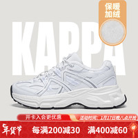 Kappa 卡帕 男女同款加绒运动鞋老爹鞋 潮流休闲保暖棉鞋