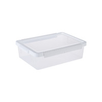 RISU 日本进口透明收纳箱密封食品收纳盒家用玩具整理箱