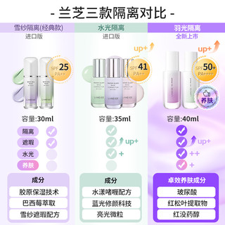 LANEIGE 兰芝 隔离霜防晒遮瑕三合一打底素颜妆前乳紫色