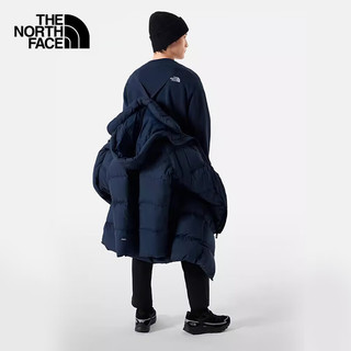 The North Face北面羽绒服男户外保暖700蓬鹅绒长款羽绒外套81RJ 8K2/藏青色 XL