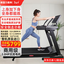 LIONFITNESS 力雅特 原装进口跑步机家用款折叠静音 健身房器材 交流商用倒走走步机