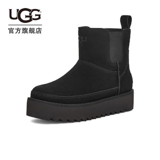 UGG春季女士时尚短靴雪地靴1158051BLK黑色40 BLK|黑色加绒