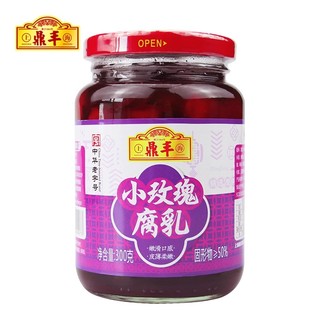 鼎丰豆腐乳玫瑰腐乳300g上海特产红方腐乳调味品火锅下饭菜甜咸味