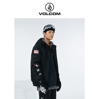 VOLCOM钻石男装户外品牌棉服男士滑雪服外套保暖连帽
