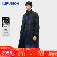 FILA FUSION x TEAM WANG design斐乐潮牌款羽绒服冬 正黑色-BK 190/108A/XXXL