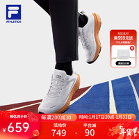 FILA 斐乐男鞋ENERGY 2路跑鞋2024春季跃动2跑步鞋运动鞋 雨雾灰-NC 44.5