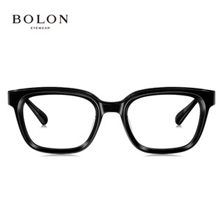 暴龙（BOLON）眼镜方形板材光学镜可配度数近视眼镜框女 BJ3168B10 B10-亮黑
