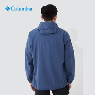 哥伦比亚（Columbia）皮肤衣男士春夏季户外运动休闲透气风衣连帽外套WE1348 WE1348478 2XL