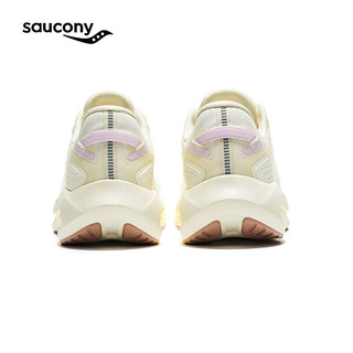 Saucony索康尼火鸟3男女跑鞋缓震支撑跑步鞋训练运动鞋米黄35.5