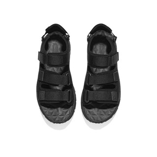 斯凯奇（Skechers）耐磨魔术贴凉鞋舒适237586 全黑色/BBK 41 