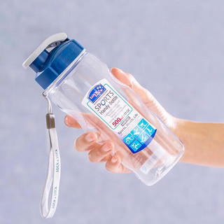 LOCK&LOCK HPP721 塑料杯 500ml 蓝盖