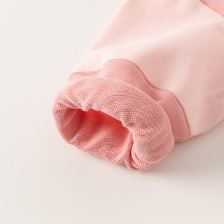 戴维贝拉（DAVE＆BELLA）女童套装休闲宝宝衣服春季运动童装洋气儿童上衣长裤两件套 粉色 110cm  (身高100-)