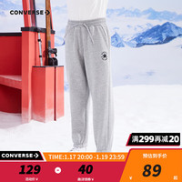 匡威（Converse）匡威童装冬男童女童加绒长裤裤子儿童运动裤卫裤休闲裤 岩岭灰 130/56(7)
