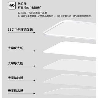 雷士（NVC）LED全光谱智能护眼吸顶灯卧室防蓝光防频闪儿童房灯具  【两室一厅】客厅+卧室*2