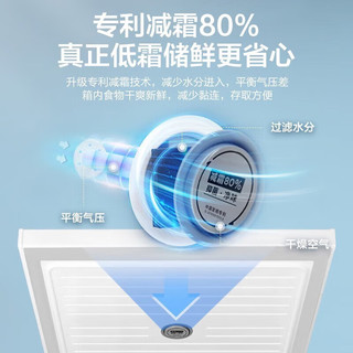 Midea 美的 减霜大冷柜卧式商用家用大容量冰柜 冷柜大冷冻柜  可囤200斤肉