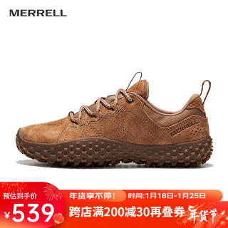 迈乐（Merrell）迈乐经典休闲鞋女款WRAPT系带防滑耐磨舒适轻便裸足鞋 卡基J036012 39