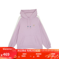 彪马（PUMA）【CNY】 女子廓形连帽休闲卫衣 BZ TOH HOOD627269 淡紫色-60 M(160/84A)