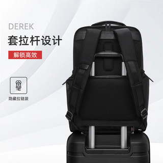 新秀丽（Samsonite）双肩包电脑包男15.6英寸商务旅行包小总裁背包笔记本书包 TU5黑色