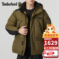 Timberland 羽绒服男冬季户外防风夹克外套宽松加厚加厚面包服A2N68 A2N68302/深橄榄色 L