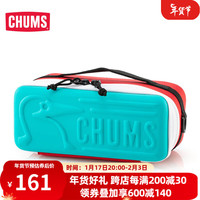 CHUMS洽洽鸟硬壳包户外收纳包露营野营多功能休闲相机镜头手提包带隔板 M码-蓝色 1204-T010 OS(不带肩带)