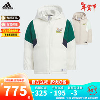 阿迪达斯（adidas）童装三叶草冬儿童迪士尼加厚运动蓬连帽羽绒服 IX4360汉白 116cm