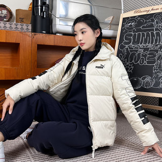 彪马（Puma）女装上衣 2024春季时尚运动服保暖防风舒适夹克外套羽绒服 678722-87/ L(165/88A)