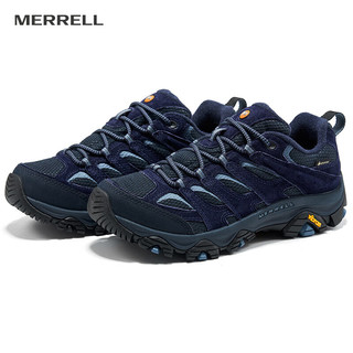 迈乐（Merrell）迈乐户外徒步鞋男MOAB3 GTX低帮透气防水耐磨防滑登山鞋藏青 藏青色 44