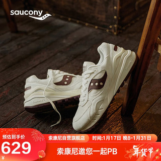 Saucony索康尼SHADOW 6000RE男女运动休闲鞋复古运动鞋米褐36