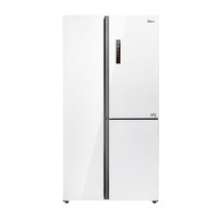 美的（Midea）505升对开门三开门白色家用电冰箱一级能效变频超薄大容量BCD-505WKGPZM(E) 冰釉白【专】