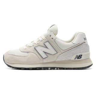                                                                                 NEW BALANCE男鞋女鞋 24nb 574系列运动鞋复古拼接低帮潮流休闲鞋 U574LS2-D/米白色 38.5 (脚长240mm)