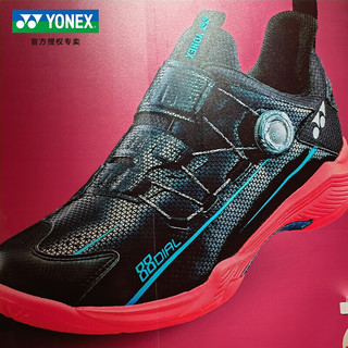 YONEX YONEX/尤尼克斯羽毛球鞋88D二代男女款轻量纽扣球鞋yy 运动鞋 SHB88D2EX 黑红 36