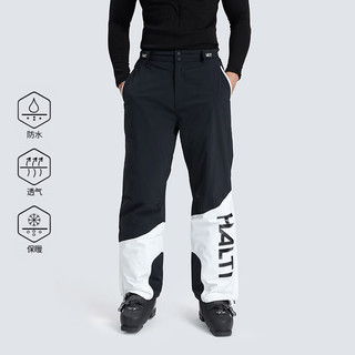 HALTI芬兰户外滑雪裤男防水保暖P棉单板双板雪裤HKPCS557267S 黑色 170