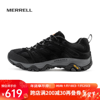 迈乐（Merrell）MERRELL迈乐男款户外徒步鞋MOAB3防滑耐磨轻量登山徒步鞋 黑色（男） 44