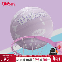 威尔胜（Wilson） MVP室外彩色爱心印花篮球5号7号儿童小 【紫色鸽子-7号球】WZ3013501CN7