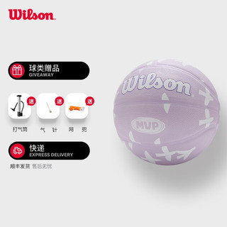 威尔胜（Wilson） MVP室外彩色爱心印花篮球5号7号儿童小 【紫色鸽子-7号球】WZ3013501CN7