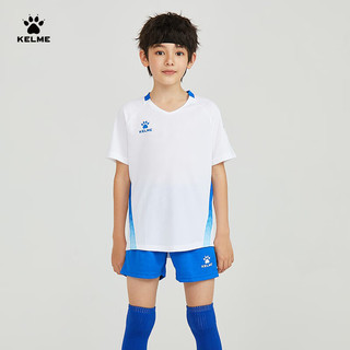 卡尔美（KELME）儿童短袖足球服套装专业比赛组队服 红色 110 