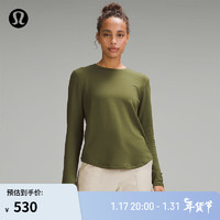 lululemon丨Love 女士莫代尔拉绒长袖套头衫 LW3GEHS 以太绿 14