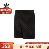 Adidas三叶草男子MONO AOP SHORT针织休闲运动短裤 II8166 XS