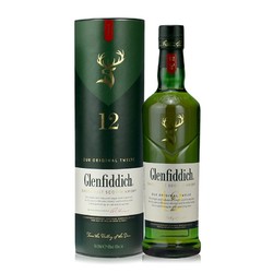 Glenfiddich 格兰菲迪 洋酒 格兰菲迪12年单一纯麦芽威士忌 GLENFIDDICH 原装进口英国