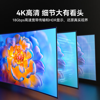 山泽光纤HDMI线2.0版4K60Hz发烧级高清线3D视频线电脑电视机顶盒投影仪显示器工程装修连接线30米GXT30