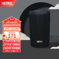 膳魔师（THERMOS）保温杯咖啡杯男女办公高颜值日系简约杯子水杯杯子TCDP 415ML獭见【陶瓷涂层内胆】