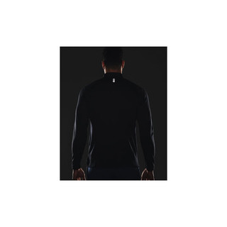 安德玛（UNDERARMOUR）Streaker男子1/2拉链跑步运动长袖T恤1361474 黑色001 XL