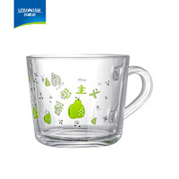 LOVWISH 乐唯诗 玻璃杯水杯透明玻璃牛奶杯带把ins风奶茶杯早餐杯茶杯 早餐杯