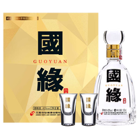 今世缘 国缘四开精美酒具礼盒套装 白酒100ml