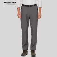诺诗兰（NORTHLAND）软壳裤男户外防泼保暖加绒登山裤NXPCH5605E 爵士灰色 180/XL