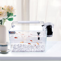 SEA STAR 超白鱼缸 超白玻璃水族箱 桌面客厅斗鱼乌龟缸草缸金鱼缸小型 150*110*130mm促销款