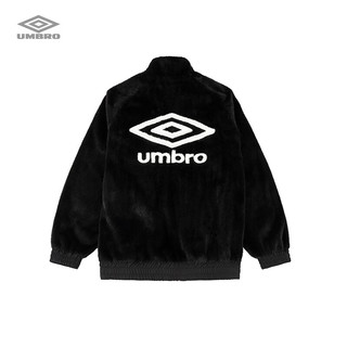 茵宝（Umbro）【任贤齐同款】休闲外套冬季保暖简约logo立领上衣男女 凝眸黑 M