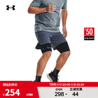 安德玛（UNDERARMOUR）男子梭织训练运动短裤1376782 灰色044 XXL