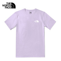 The North Face北面短袖T恤女户外舒适透气短袖春8AVD 紫色/PMI L