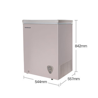 容声（Ronshen）100升家用冷藏冷冻单温可转换卧式减霜小冷柜节能低噪两用冰柜囤货必备 线下同款BD/BC-100MH 100升节能减霜